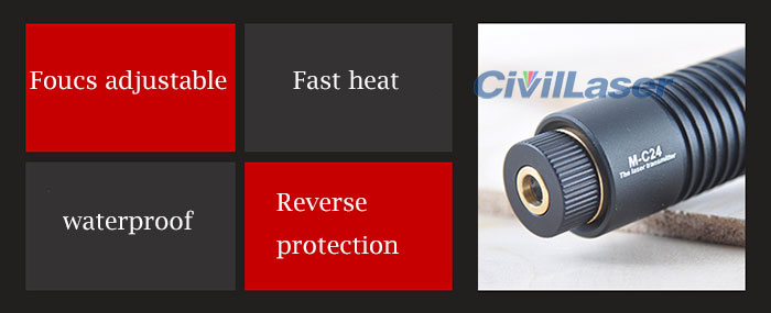 648nm 10mW-200mW Rojo Módulo láser Dot Line Cross Focus Adjustable